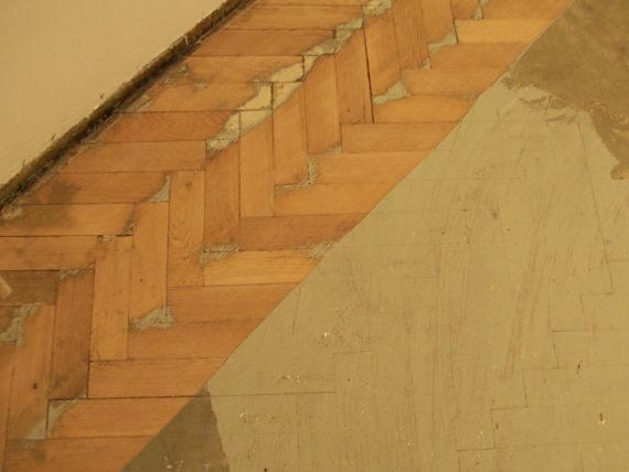 Tmelení parketů Sláný